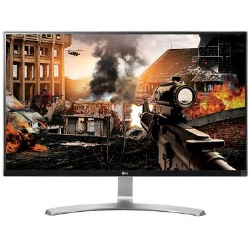 МОНИТОР 27" LG 27UD68-W Black-Silver (IPS, LED, LCD, Wide, 3840x2160, 5 ms GTG, 178°/178°, 350 cd/m, 100`000`000:1, +2xHDMI, +DP)